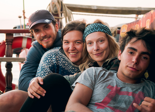 Atyla Crew Professionelle Segler Wachleiter Team Menschen hinter Teamwork Willkommen