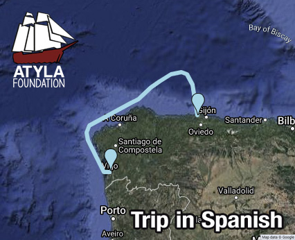 Zeilreis, Klassiek Schip, Zeilen, Avontuur op Zee, Vakantie, Reserveer Online, Exclusief, 2022 Vigo, Spanje, Galicische Kust, Asturias, Avilés, Spaanse Taal Verbeteren