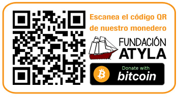 Código QR Donar Bitcoin Atyla españa