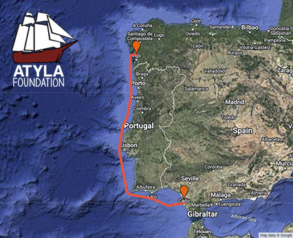 Viaje en velero, Cadiz Tall Ships Races Grandes Veleros España, Vigo Moana, Visita Galicia, Viajes en barco clásico, Vacaciones de aventura única en vela, En inglés