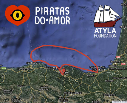Wycieczka żeglarska Piratas Do Amor, Love Pirates, Podróż statkiem, Świadoma podróż, Żeglarska przygoda na morzu, Wakacje, Hiszpania, Zatoka Biskajska, Bilbao, Odwiedź Kraj Basków, Po angielsku